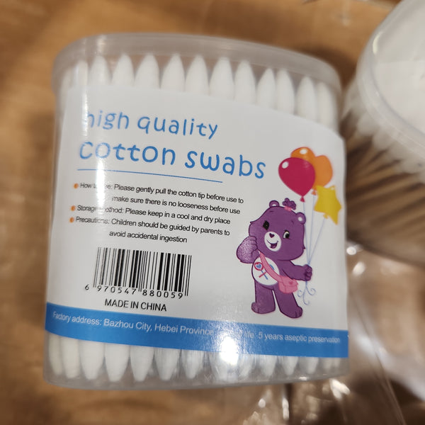 Cotton Swabs Wooden Stick, in Jar 150pcs