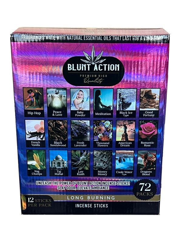 Incense Sticks Blunt Action 72ct