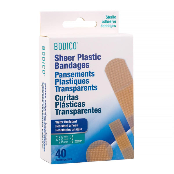 Bodico, 40p Sheer Plastic Bandage waterproof [78506]