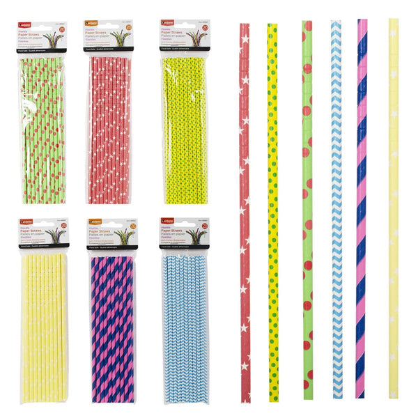 Luciano, Paper Straws Flexible 20/pk [80067]
