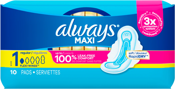Always Maxi Size 1 Regular 10ct