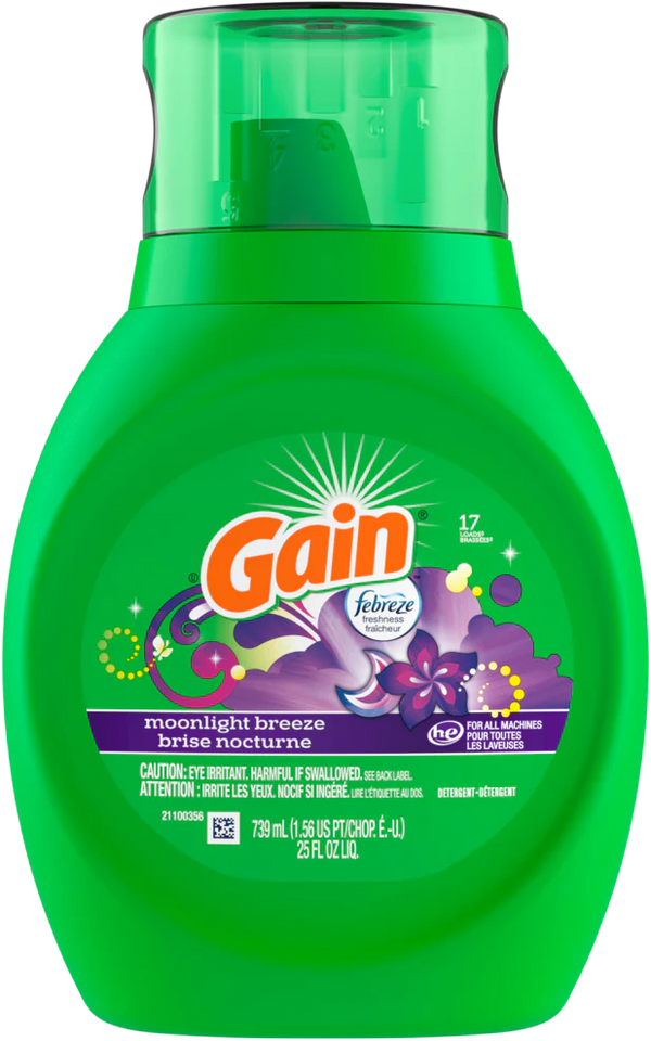 Gain Moonlight Detergent 17 Loads 739ml