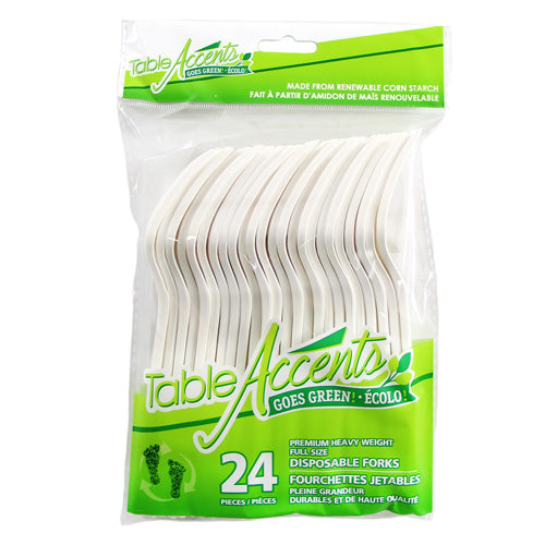 Table Accents Renewable Cutlery Fork 24PK