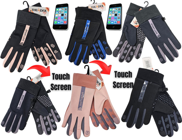 Gloves, Nylon with Grip Dots & Touch [GGT40299]