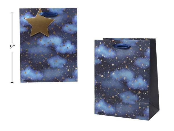 Gift Bag, Bottle Starry Night Matte [46276]