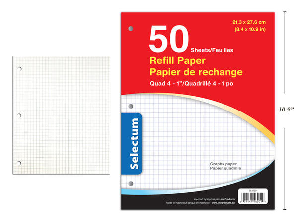 Notebook Graph Paper 8x10.5" 50Sheets [20419]