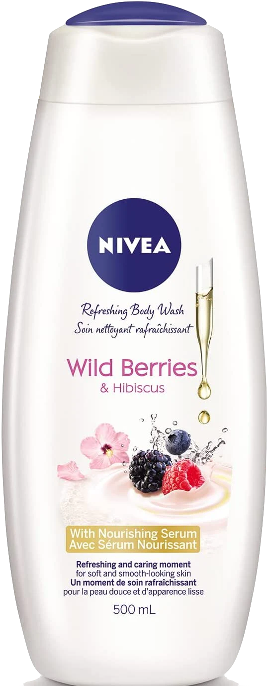 Nivea Body Wash, Wild Berries & Hibiscus 500ml