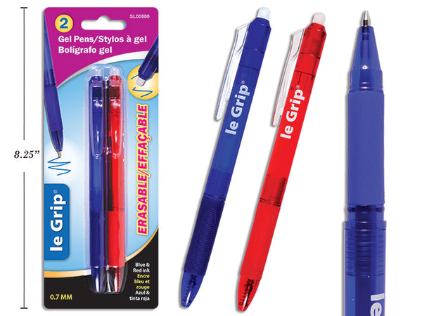 Erasable Gel Ink Pens 0.7mm 2pc [sl00880]