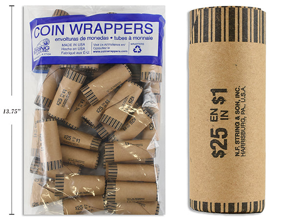Coin Rollers, paper $1.00 36/pk [SL31439N]