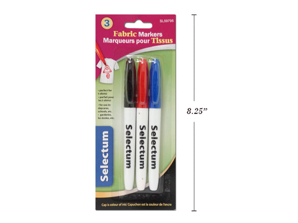 Marker Fabric Asst 3pk [sl59795]