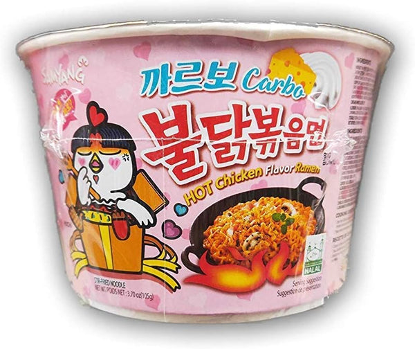 Samyang Hot Chicken Noodles, Bowl 105g*16,Carbonara