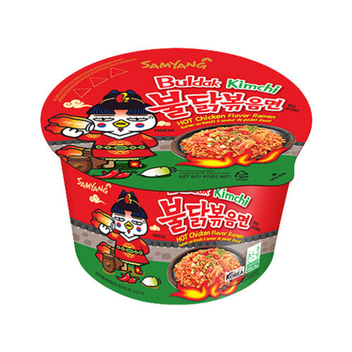 Samyang Hot Chicken Noodles, Bowl 110g*16, Kimchi