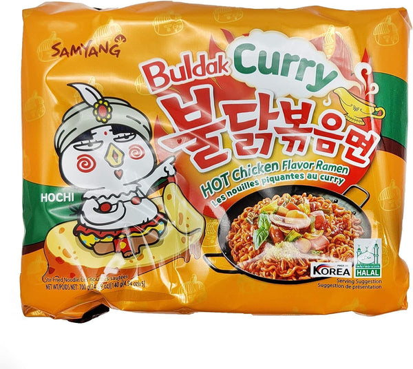 Samyang Spicy Chicken Noodles, Curry