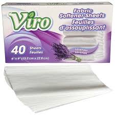 Viro Fabric Softner  Sheets  Lavender 24x40pk