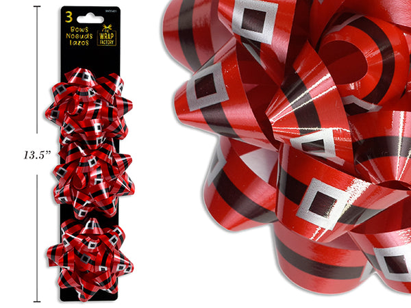 Xmas Bows 4' 3pk [xm35401]