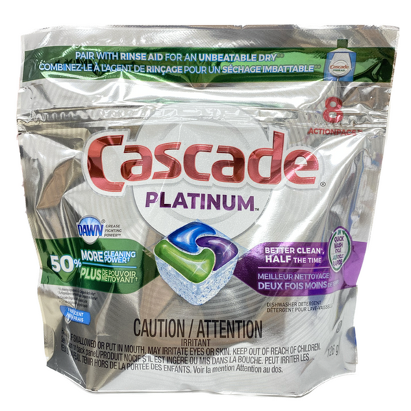 Cascade Platinum Dishwasher Pods  8ct