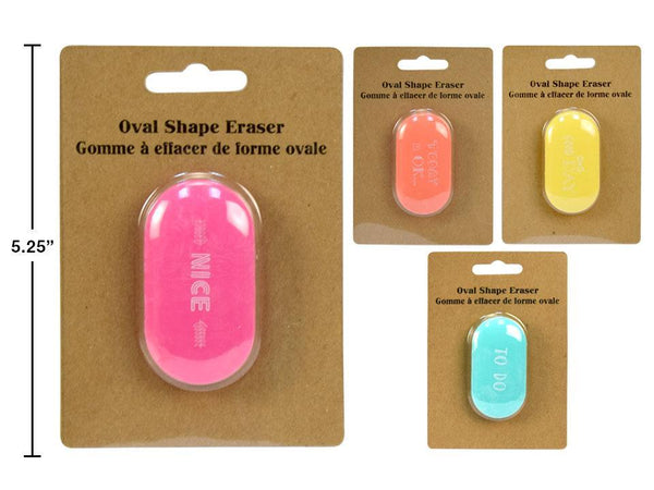 O.Wks Over Shape Eraser, Asst Color [43176]