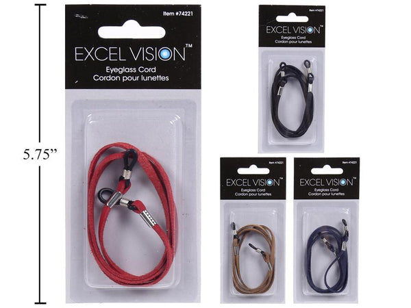 Excel Vision, Eye Glass Colourful Cord, 4asst, b/c(74221)