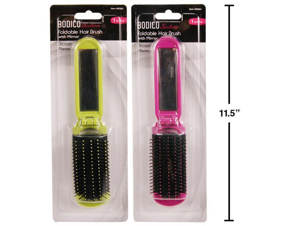 Hair Brush 8" With Mirror [82364]