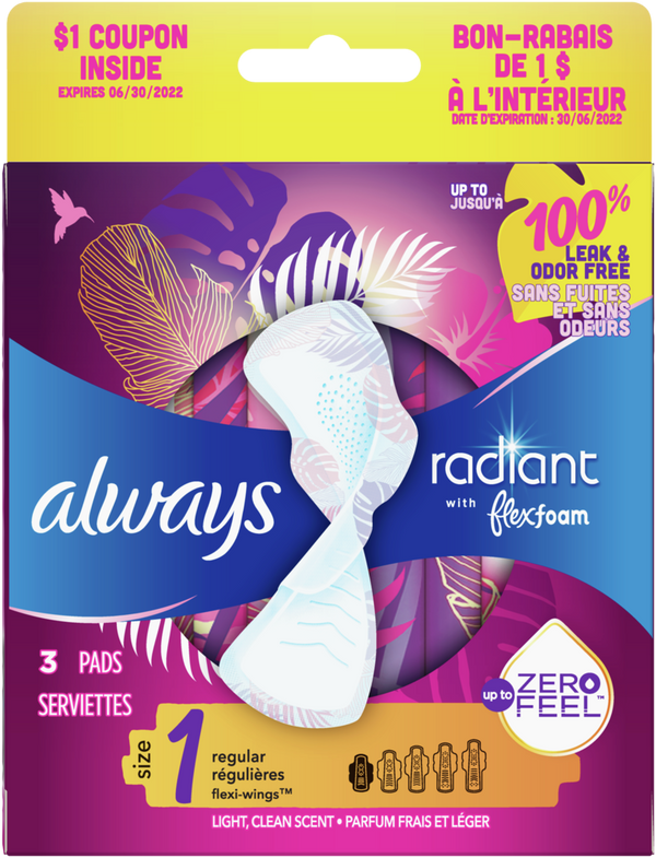 Always Radiant Flexfoam 3ct Size1