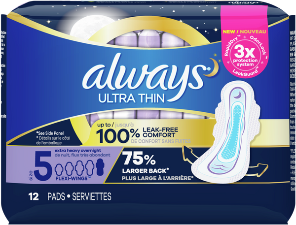 Always Ultra Thin Size 5 Extra Heavy  15ct