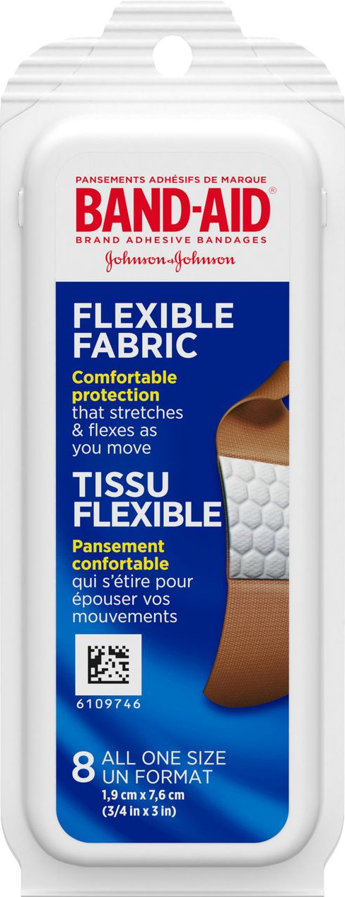 Band-Aid Flexible Fabric All One Size Bandages 12ct