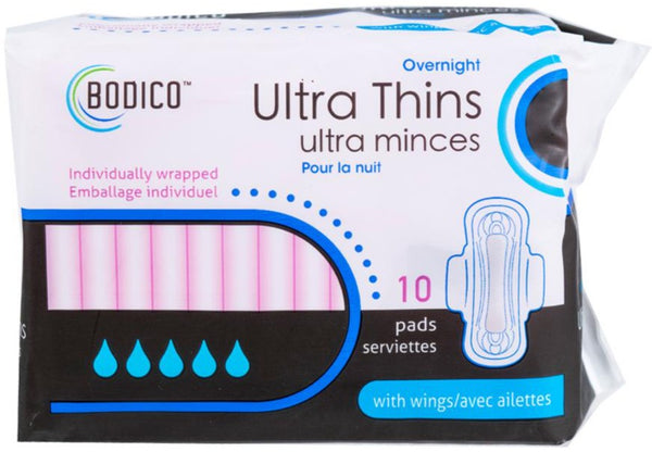 Bodico, Core Security Ultra Thins Overnight 10/pk [74322]