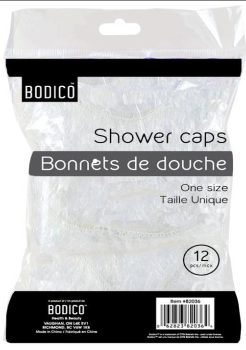 Bodico, Shower Caps 12/pk [82036]