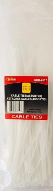 Cable Tie 6"& 8" Asst 60pcs(whh2617)