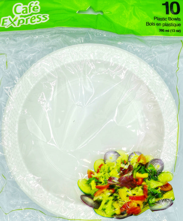 Plastic Bowl, Cafe Express 13oz 10/pk