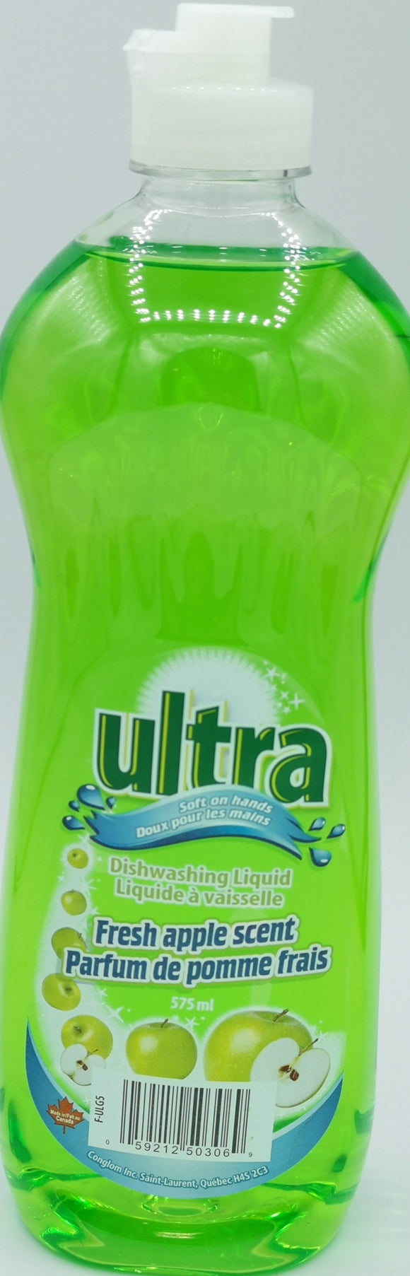 Dish Soap, Ultra Green Apple scented 575ml