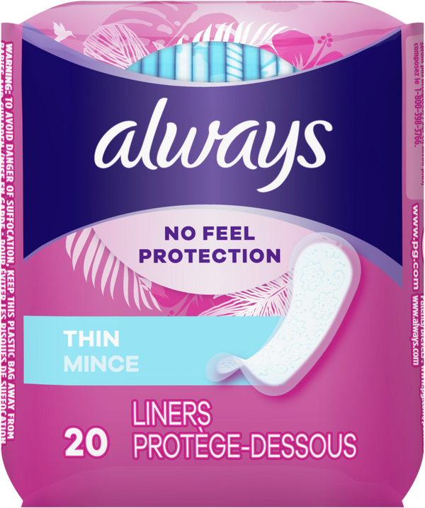 Always Thin Daily Liners 20ct
