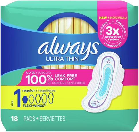 Always Ultra Thin Size 1 Regular 22ct
