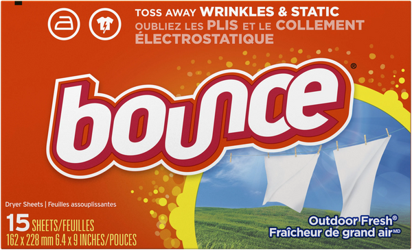 Fabric Softener "Bounce" 15 sheets