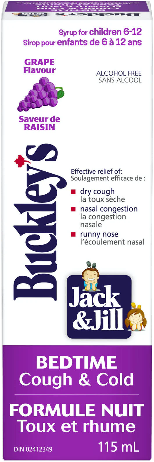 Buckley's Jack & Jill Cough & Cold Bedtime For Children 6-12 115mL