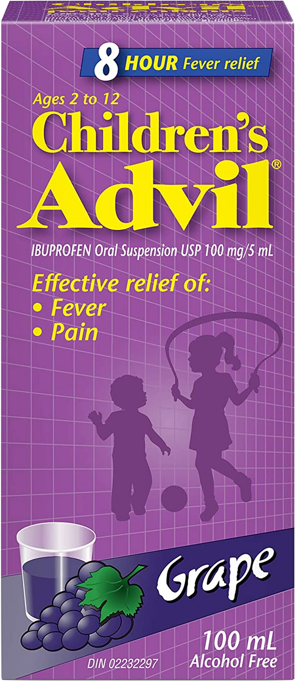 Children's Advil 100mg/5ml Grape 100ml