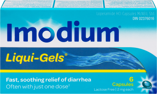Imodium Liqui-gels 2mg 6ct