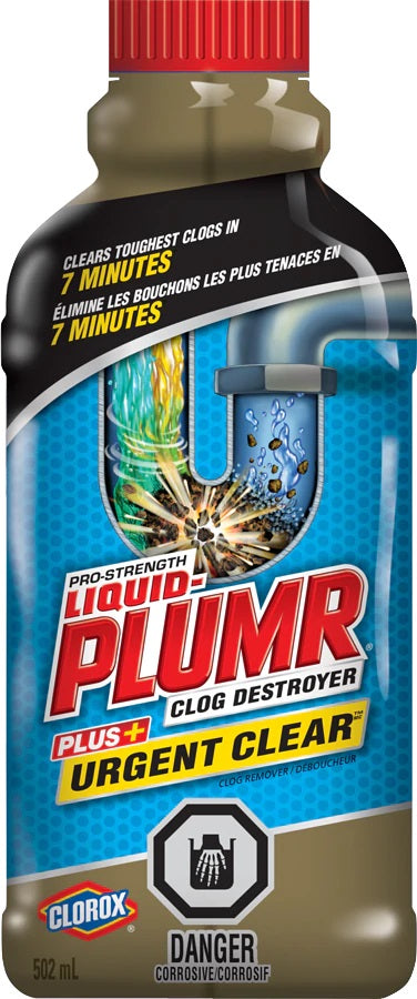 Liquid-Plumr Pro-Strength Plus Urgent Clear Clog Destroyer 502ml