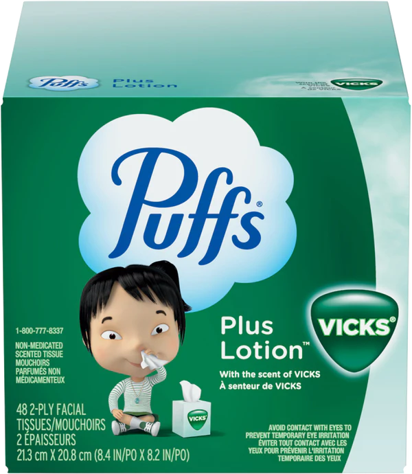 Puffs Plus Lotion 48 2-Ply Tissues