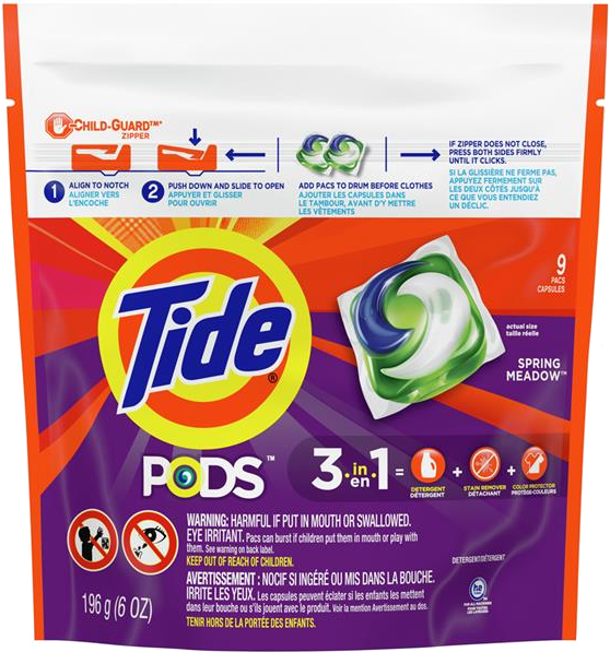 Tide Pods Spring Meadow Detergent Pacs 9ct