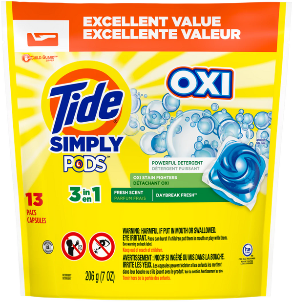 Laundry Detergent "TIDE" pod 13ct Daybreak Fresh