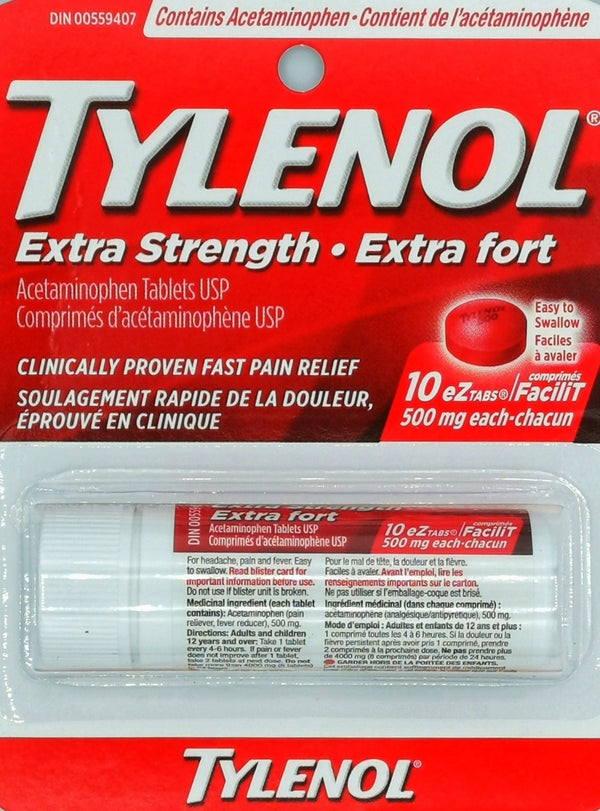 Tylenol Extra Strength EZ Tabs 10ct