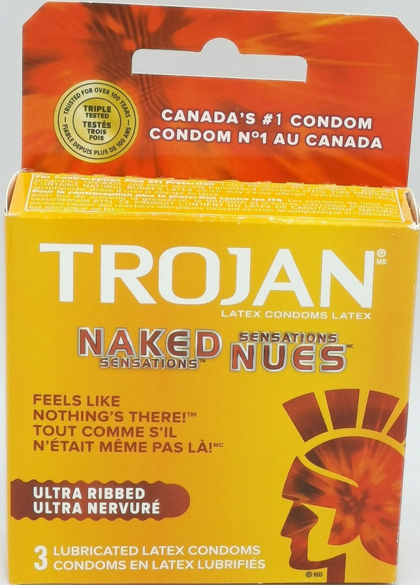 Condom Trojan Naked Sensations 3ct