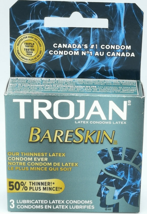Condom Trojan Bareskin 3ct