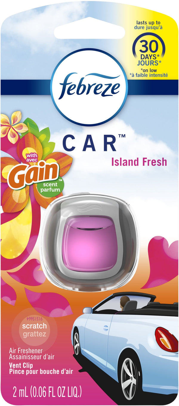 Febreze Car Vent Clip Island Fresh 2mL