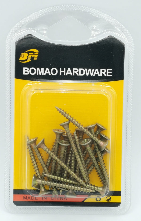 BOMAO 658041 #4x50 Flat-Head Wood Screws