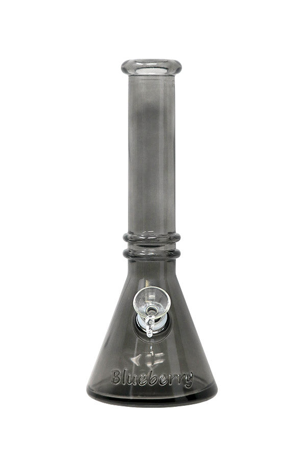 Bong, 10 inch Double Ring Beaker--Black