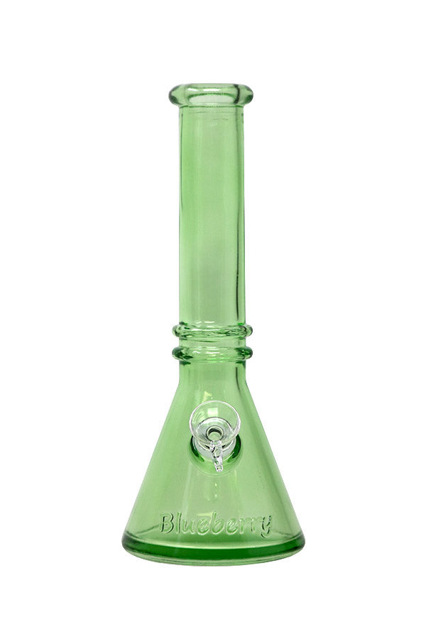 Bong, 10 inch Double Ring Beaker--Green