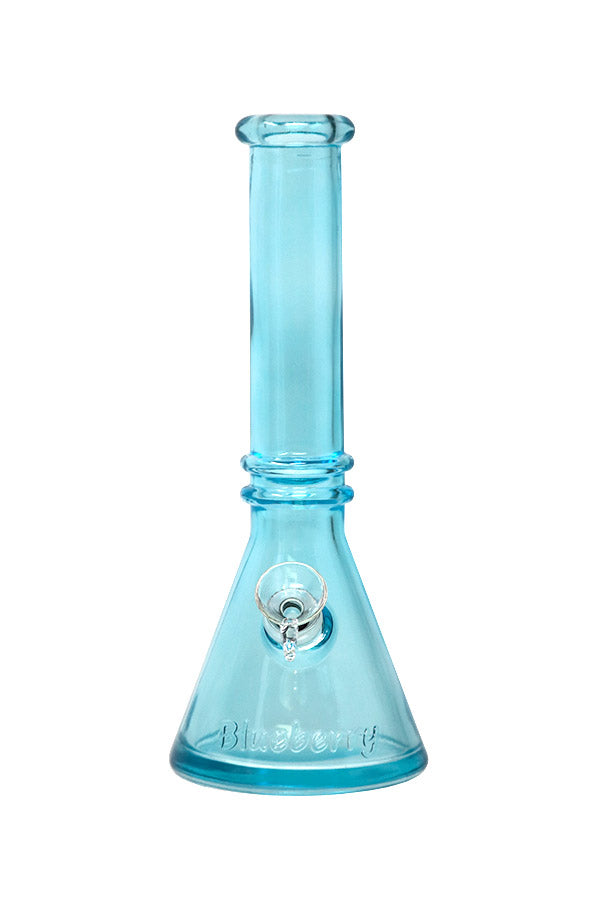 Bong, 10 inch Double Ring Beaker--Blue