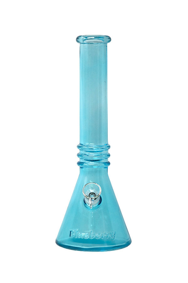 Bong, 12 inch Double Ring Beaker--Blue